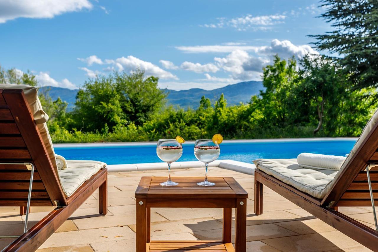 Villa Casa Di Oliva-House With Heated Pool & Jacuzzi In Trilj, Croatia Extérieur photo
