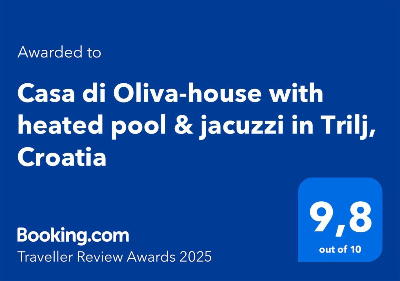Villa Casa Di Oliva-House With Heated Pool & Jacuzzi In Trilj, Croatia Extérieur photo